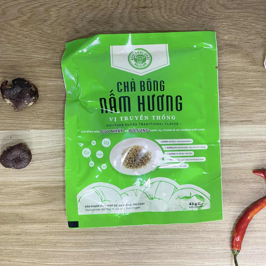 Chà bông nấm hương vị truyền thống 43g